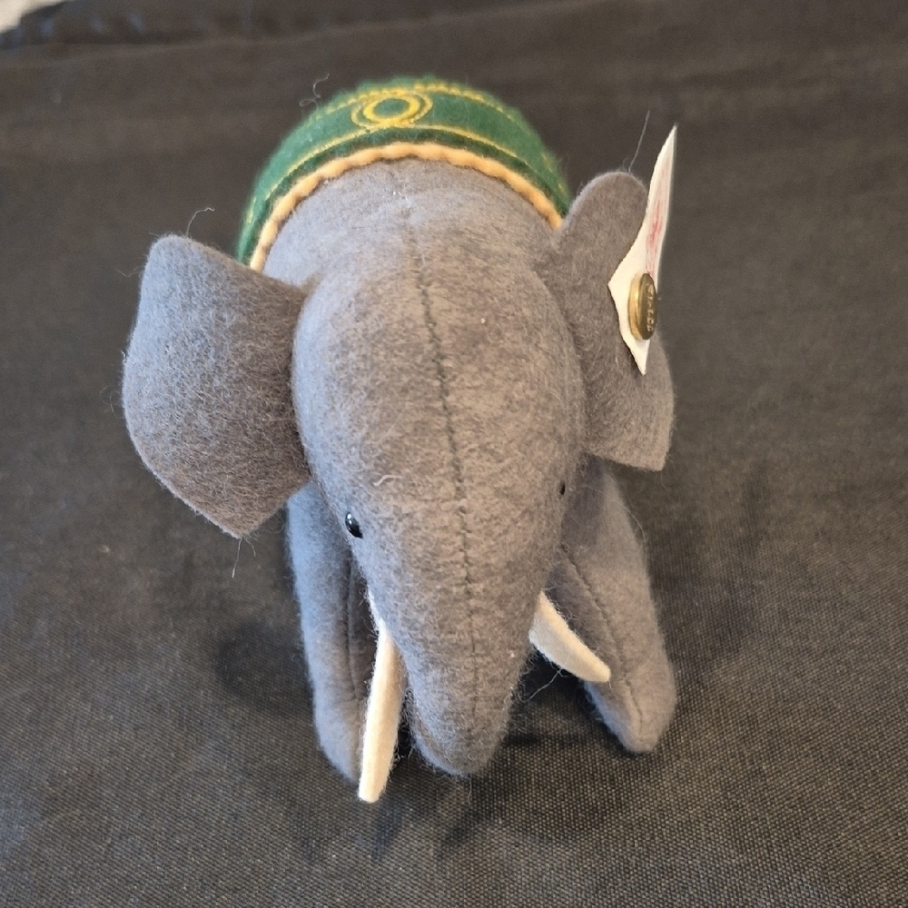 Steiff Made For Harrods Gray Elephant Plush - Picture 3 of 9